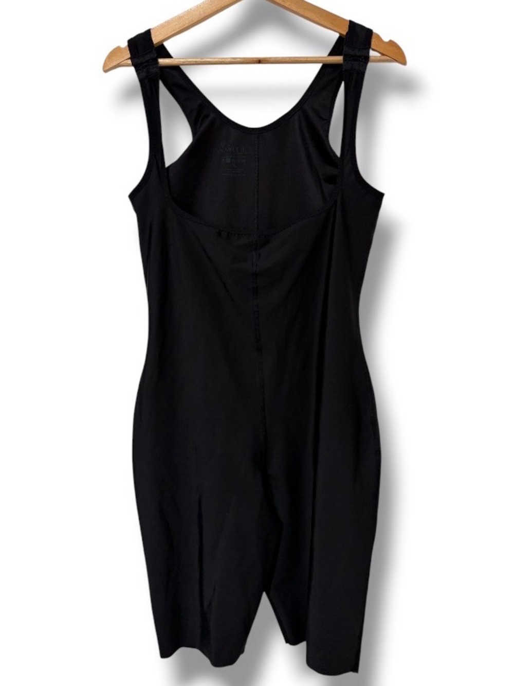 Isavela Women's Compression Girdle Full Body Size 2XL Black High Back Mid Thigh